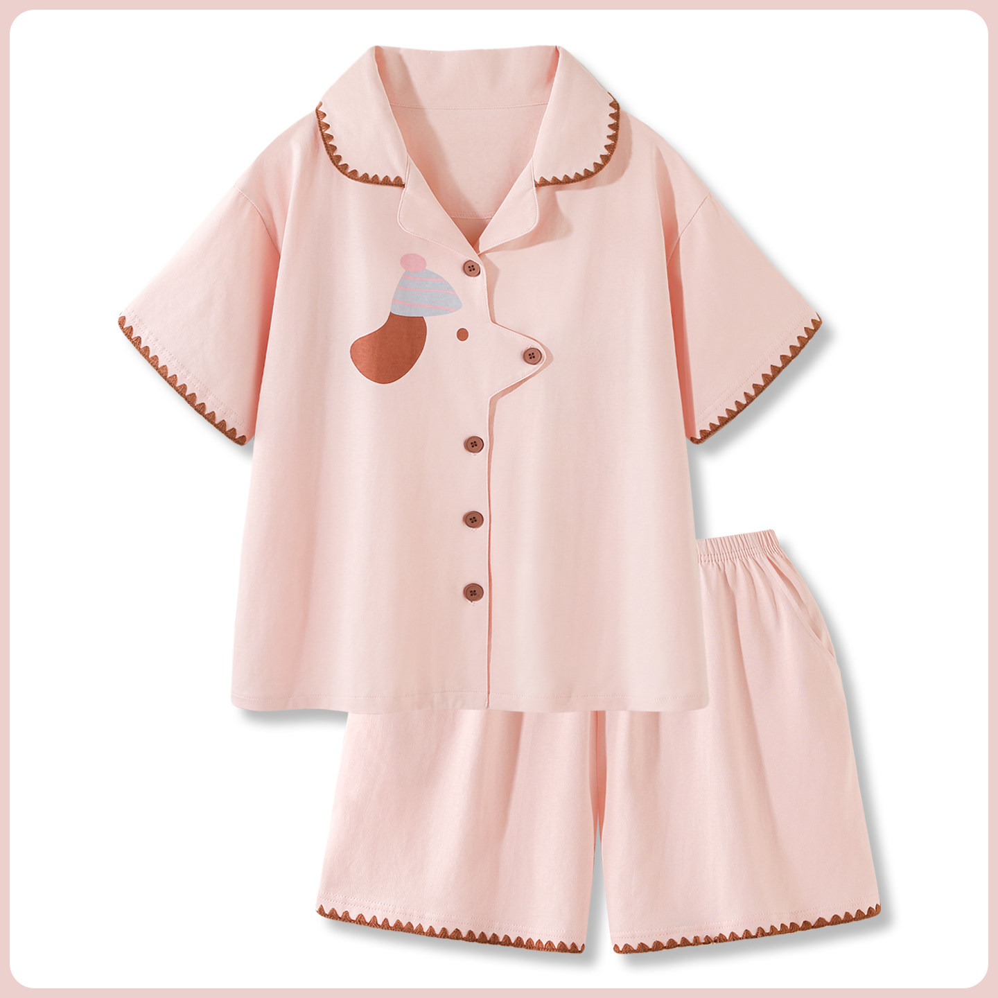 couple pajamas ladies summer super soft and cool short sleeved cotton home wear suit couple pajamas ladies summer super soft and cool short sleeved cotton home wear suit