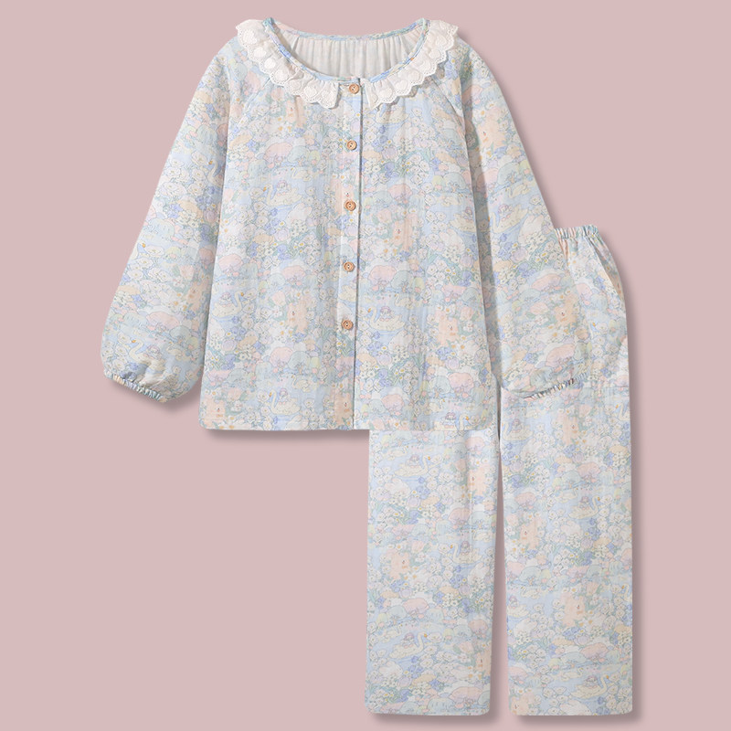 japanese pajamas women's winter new thick flannel sweet long sleeved home service nightgown japanese pajamas women's winter new thick flannel sweet long sleeved home service nightgown