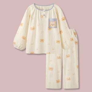 cartoon cotton pajamas women's spring and autumn 2026 new long sleeved trousers home service suit